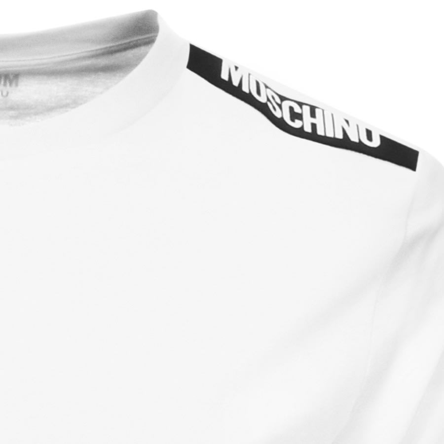 Alternative Image for ProductMoschino Taped Logo Short Sleeved T Shirt White3